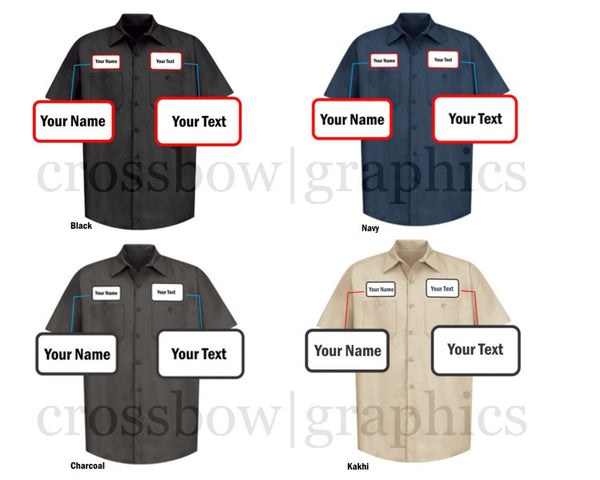 Custom industrial work shirts clearance