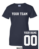 CUSTOM Women's T-Shirt Jersey Personalized ANY Name Number Color Cute Fun Classic!